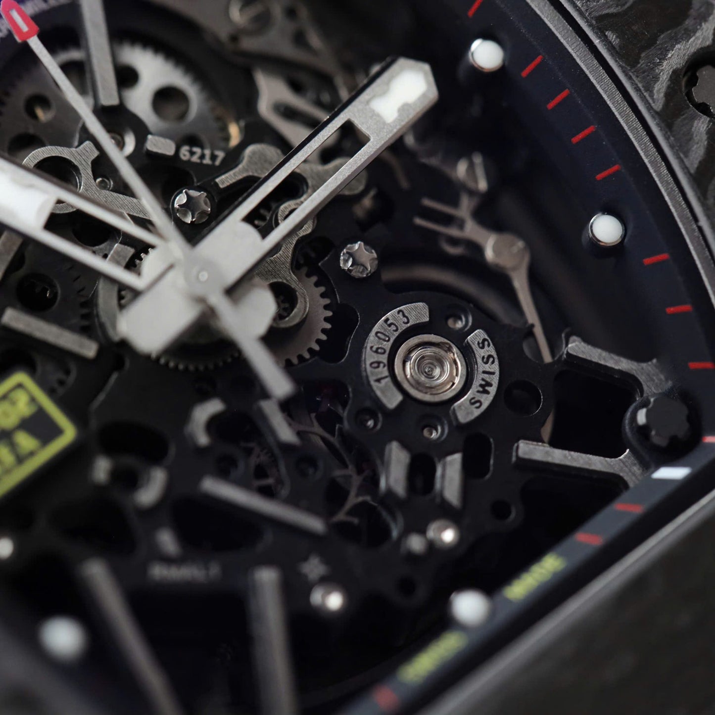 Richard Mille Rm35-02 Black Copies Watches Carbon Super Light ZF Factoy 44mm