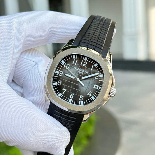 Patek Philippe Aquanaut 5167 Knock Off Watches Gray Dial Rubber Strap Custom BBF Factory 40mm