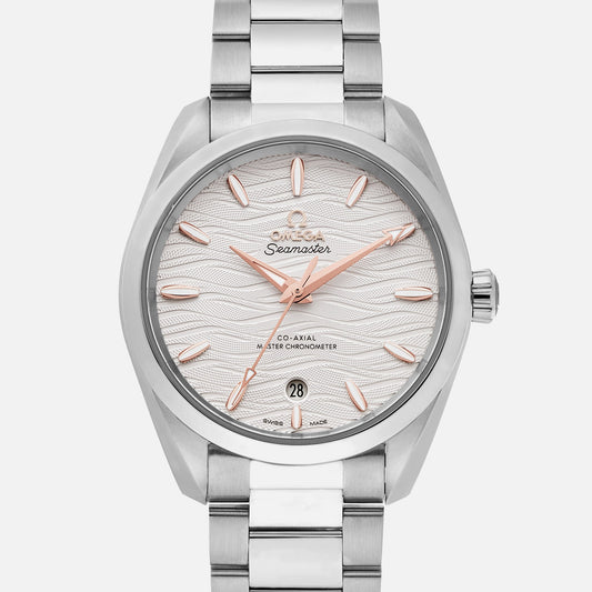 Seamaster Aqua Terra 150M Co-Axial Master Chronometer 38mm White Dial With Gold Accents(1:1 replica)