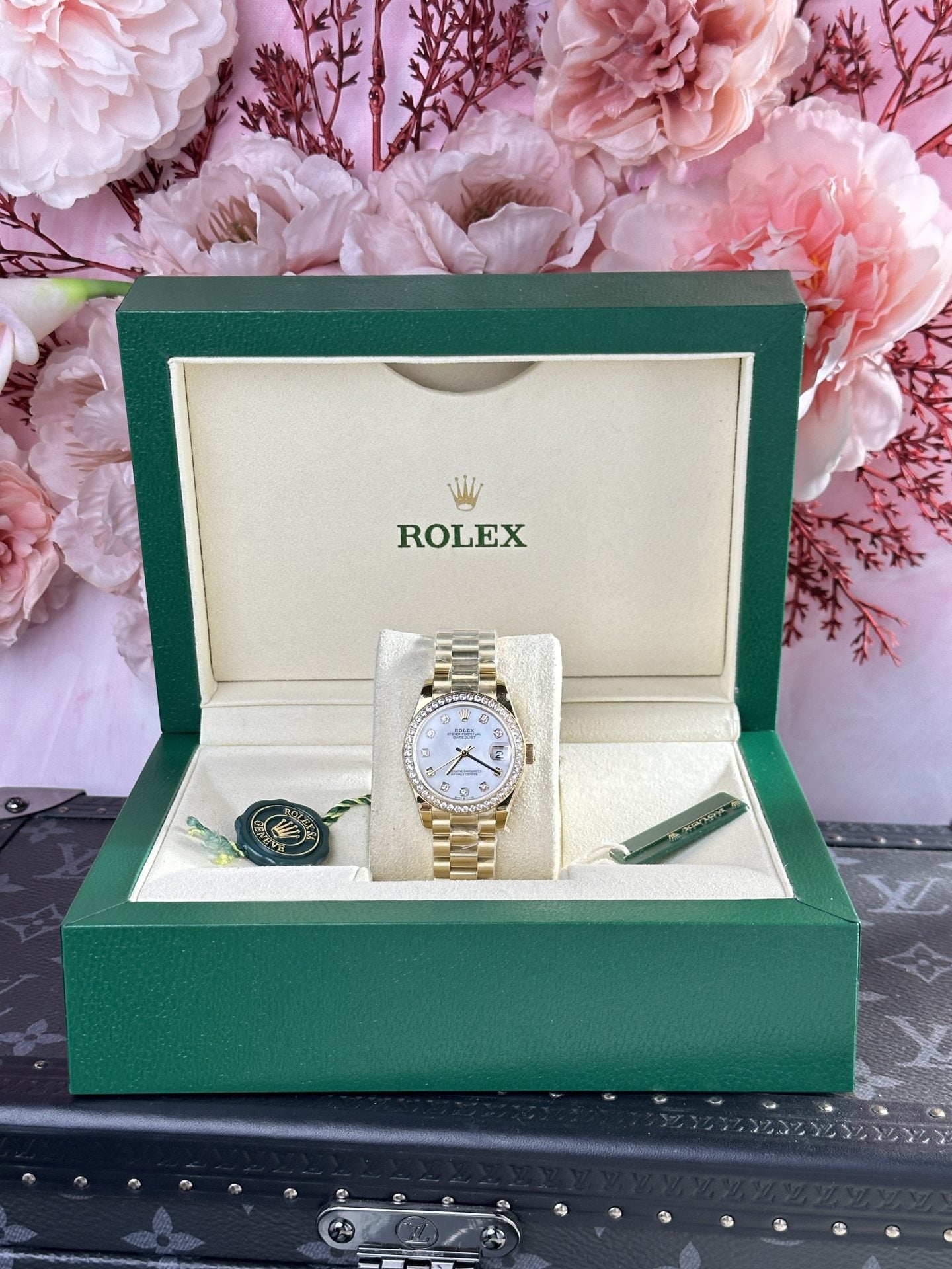 Rolex DateJust 278288 Replica Watch President Strap Diamond Bezel 31mm