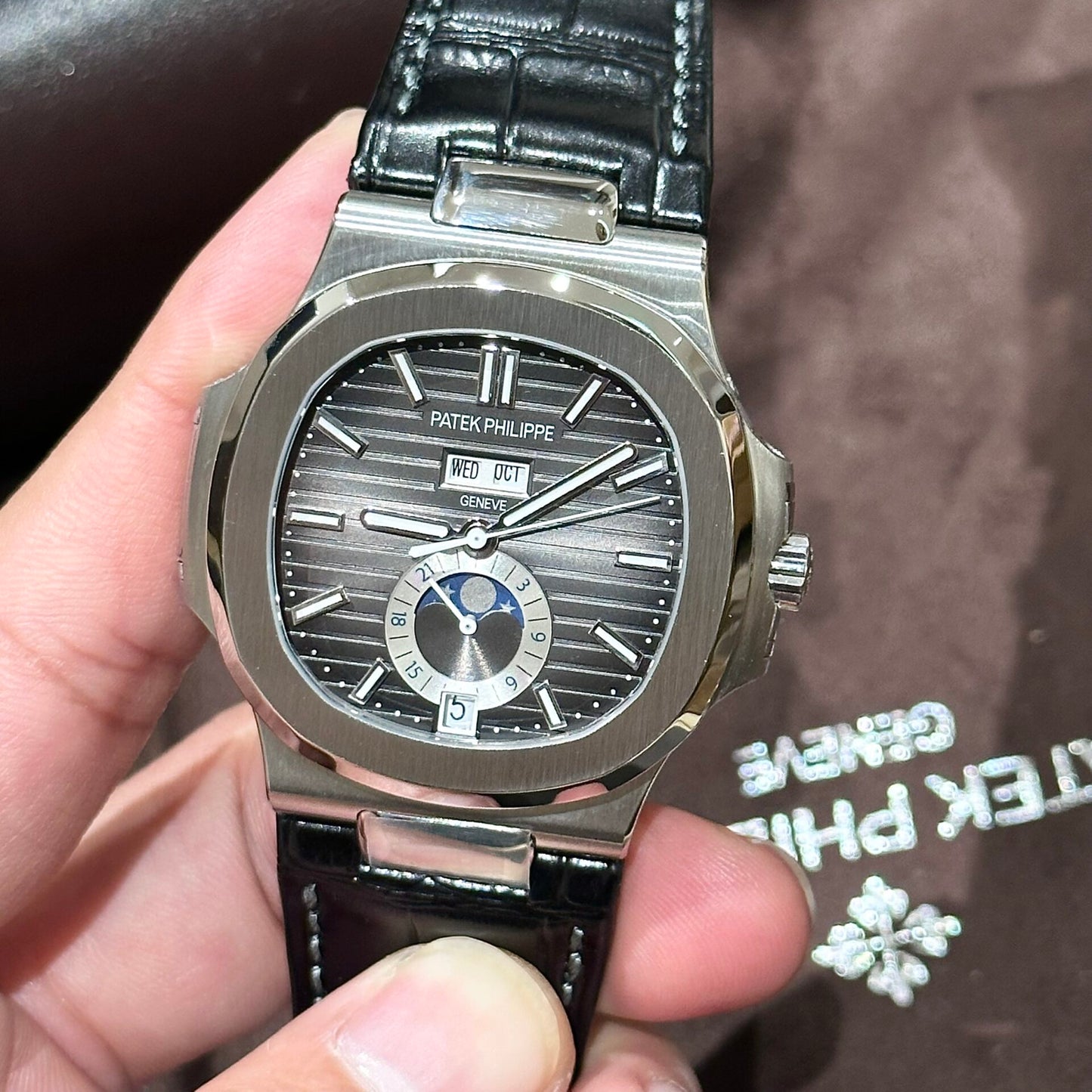 Patek Philippe Replica Watch Nautilus 5726G Gray Dial PPF Factory 40.5mm