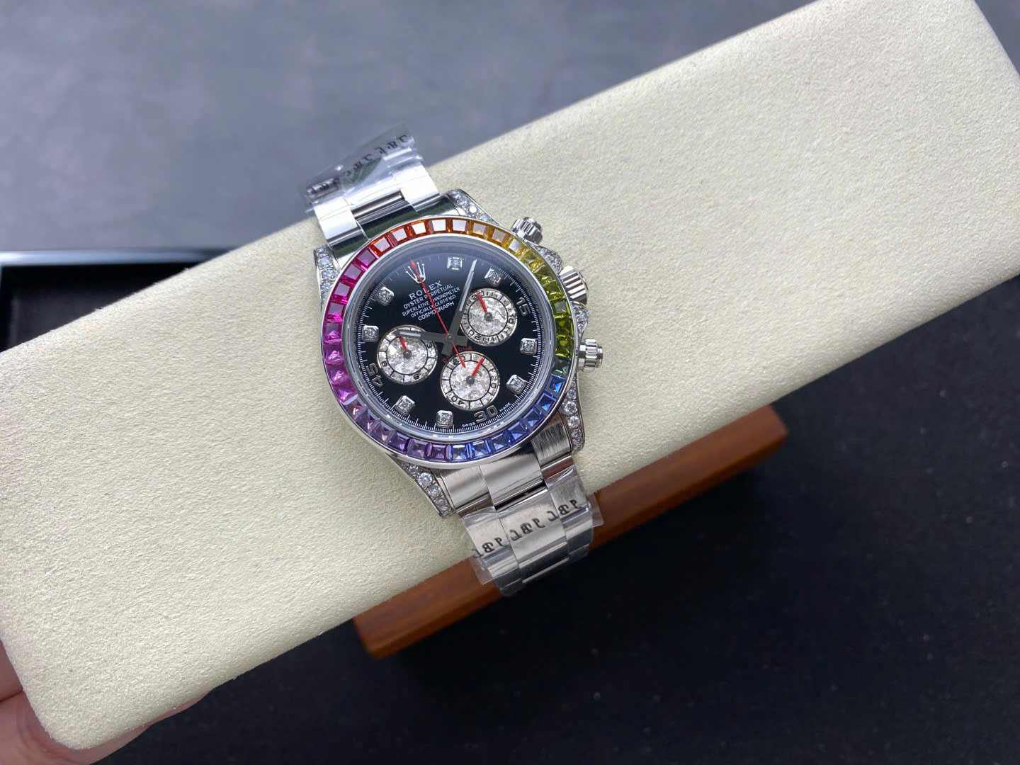 Rolex Cosmograph Rainbow Weight 220 Grams Best Replica Watches 40mm