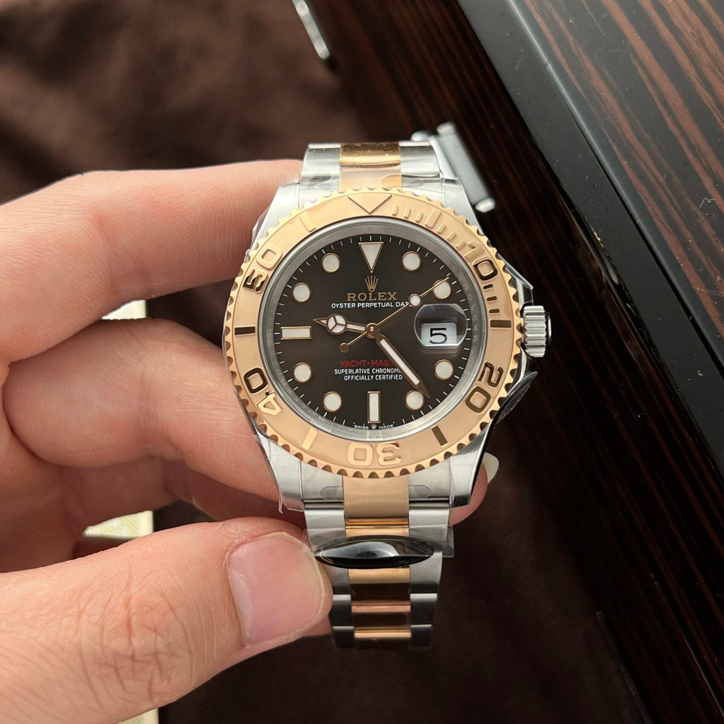 Rolex Yacht-Master 126621 Replica Watch Dial Chocolate Clean Factory 40mm