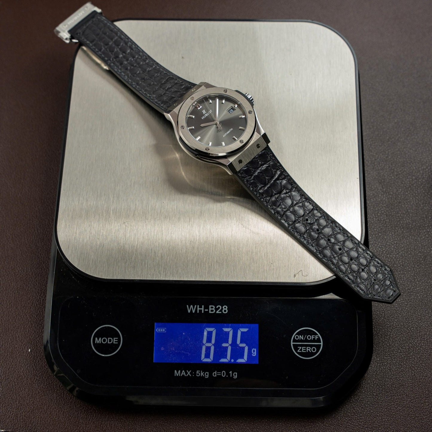 Hublot Classic Fusion Titanium Gray Copies Watches Movement SW300 Weight 84 Gram Custom 42mm
