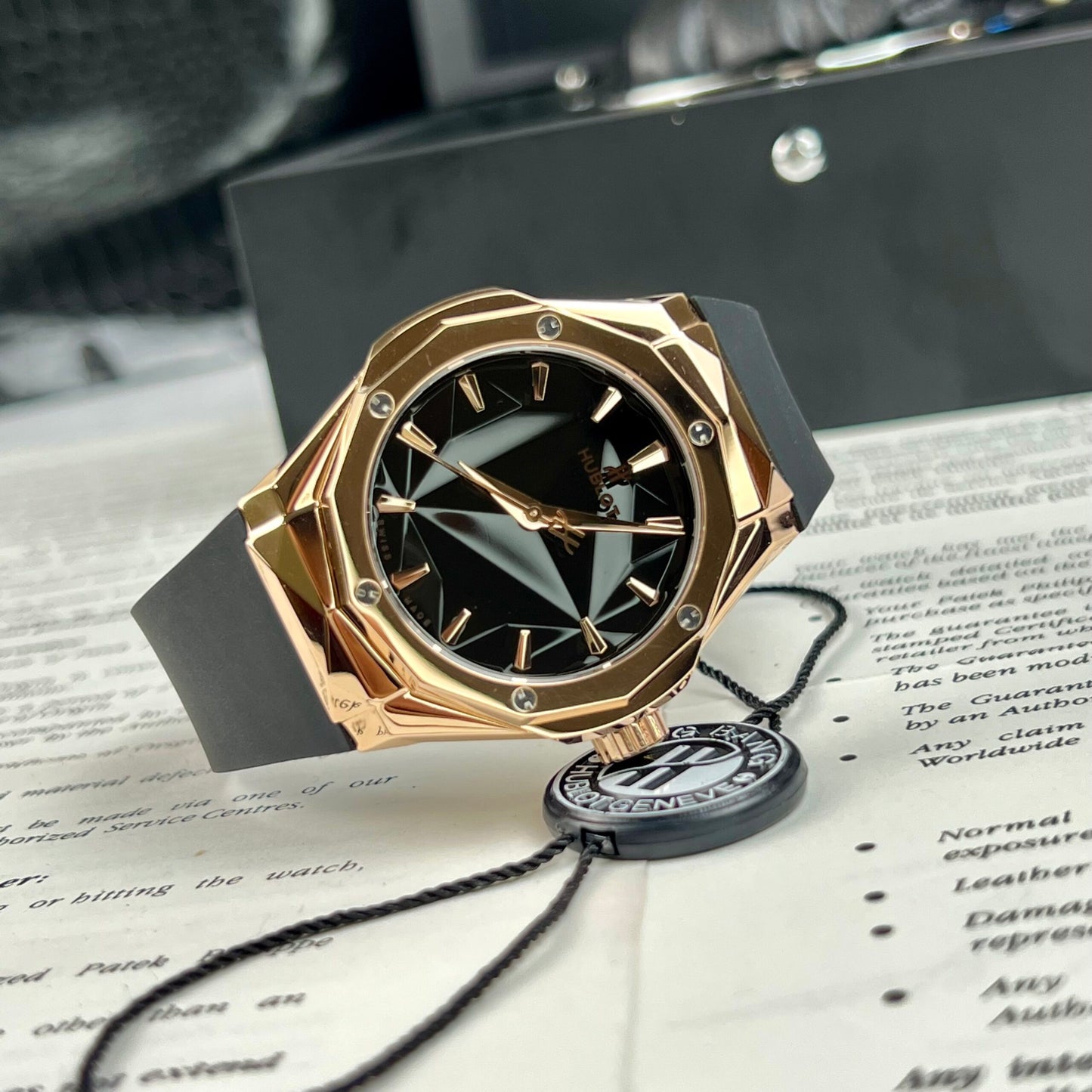 Hublot Rep 11 Watch Classic Fusion Orlinski King Gold Black Dial HB Factory 40mm
