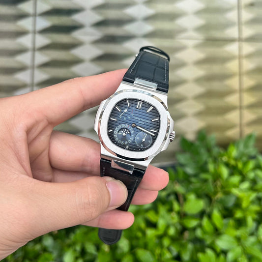 Patek Philippe Nautilus 5712 Replica Watch Leather Strap GRF 40mm