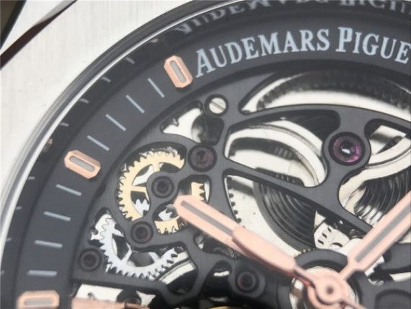 Replica Audemars Piguet Royal Oak 41mm Double Balance Wheel Openworked 15407 SS JF SS Bracelet A3132