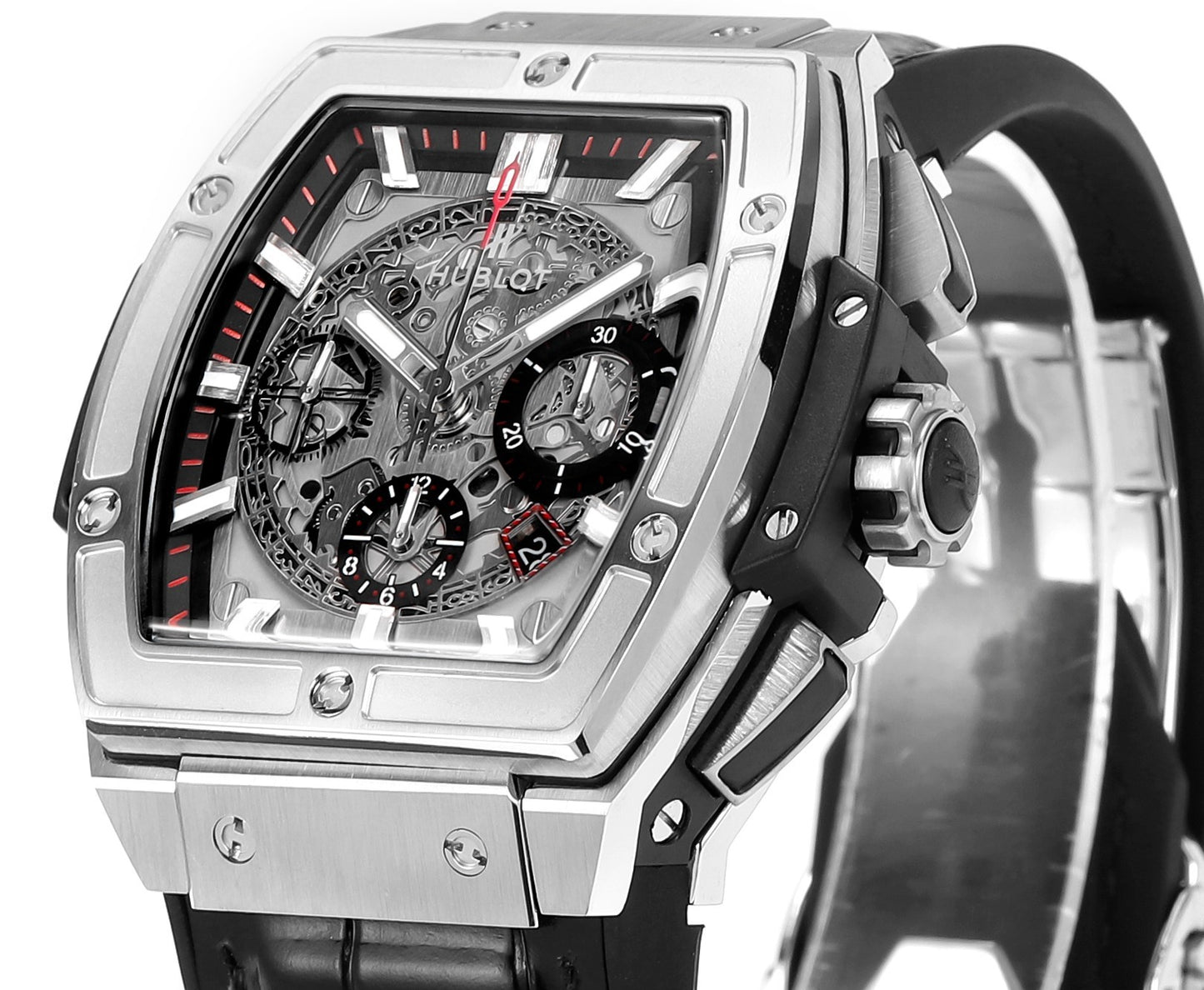 Hublot SPIRIT OF BIG BANG Chronograph, 45 mm Textured rubber strap(1:1 replica)