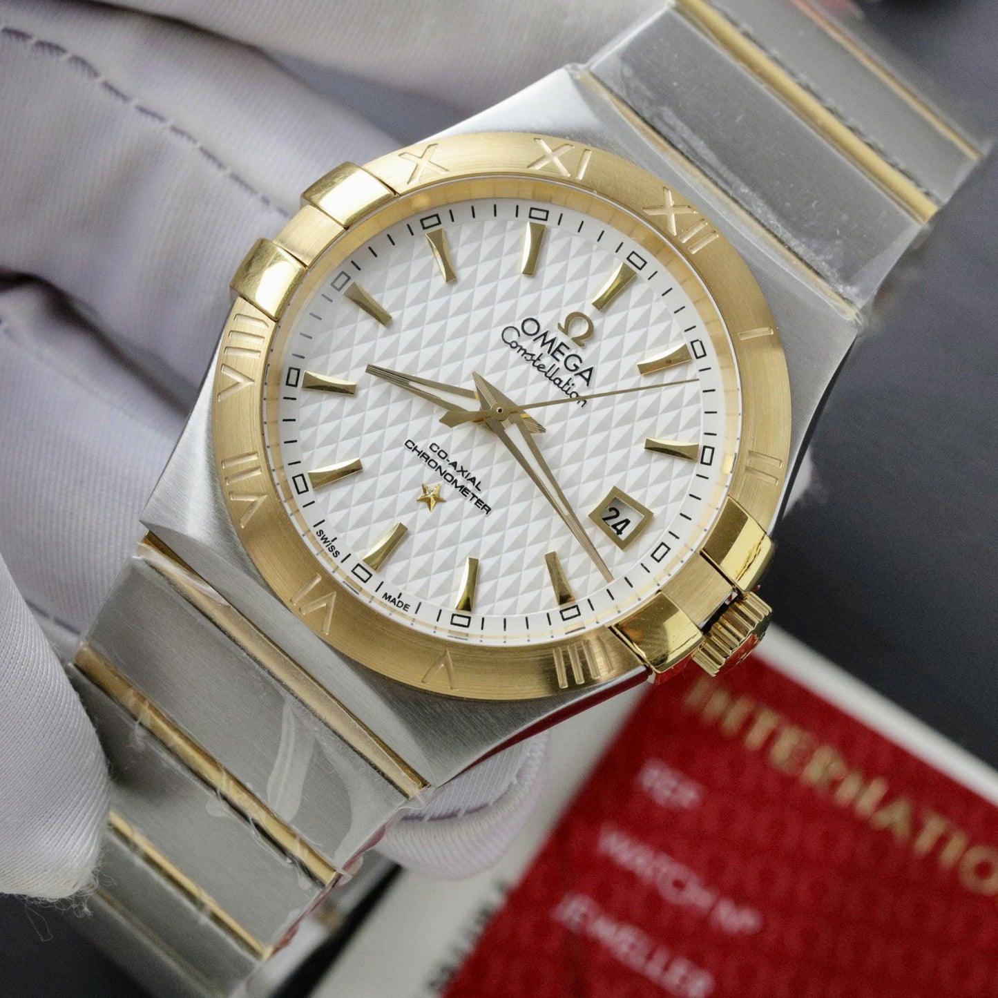 Omega Constellation Co-Axial Fake Watch Metal Wire 38mm