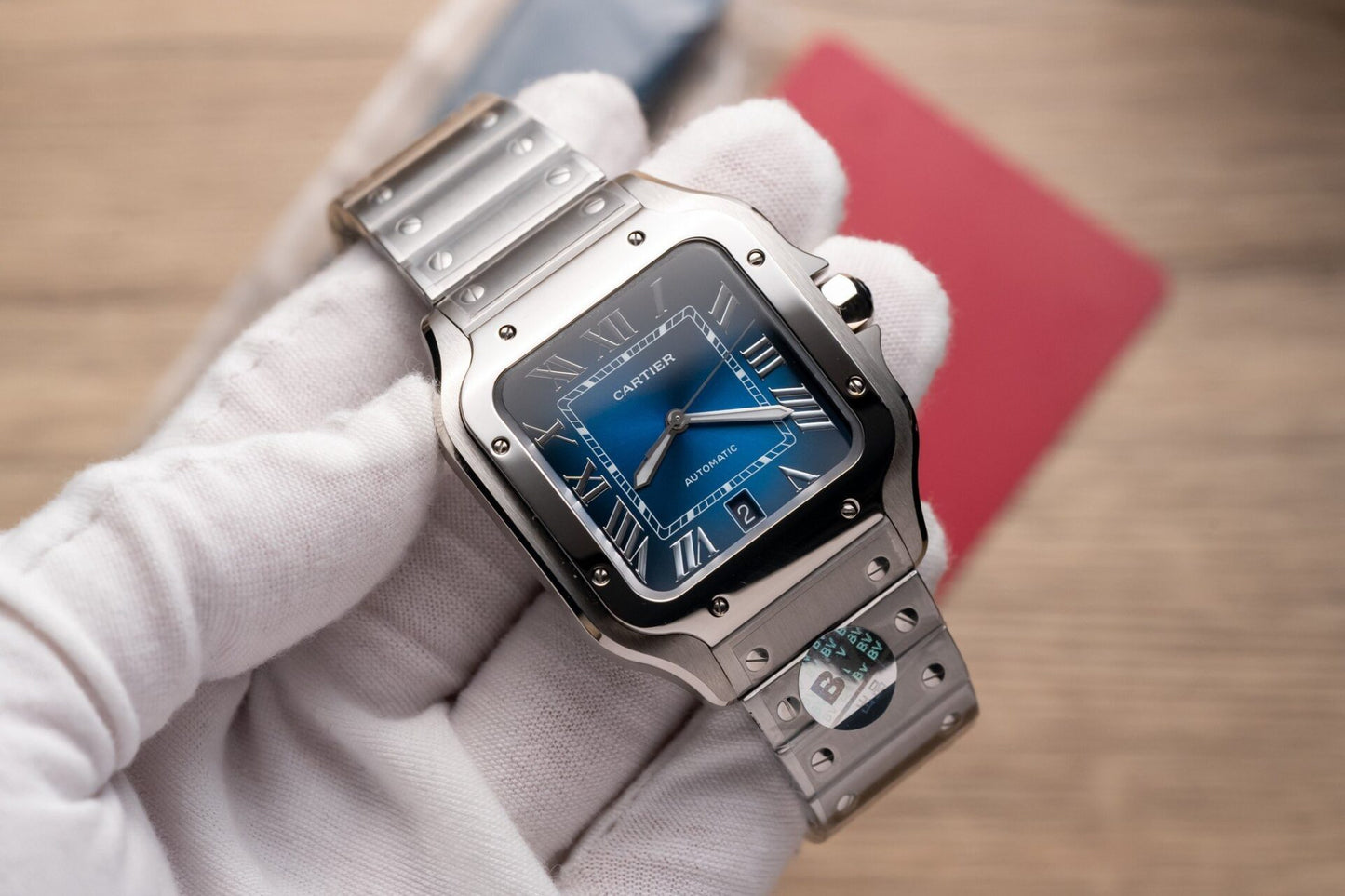 Cartier Santos De Cartier WSSA0013 Replica Wath Blue Dial BV Factory 39.8mm
