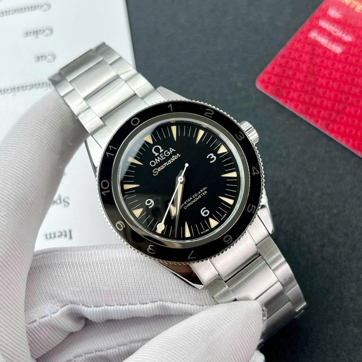 Omega Seamaster 300 Co-Axial Master Chronometer Black Dial Replica Watch VSF 41mm