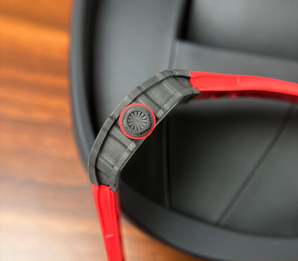 Richard Mille RM35-02 Replica Watch Skeleton Red Rubber Strap 44mm
