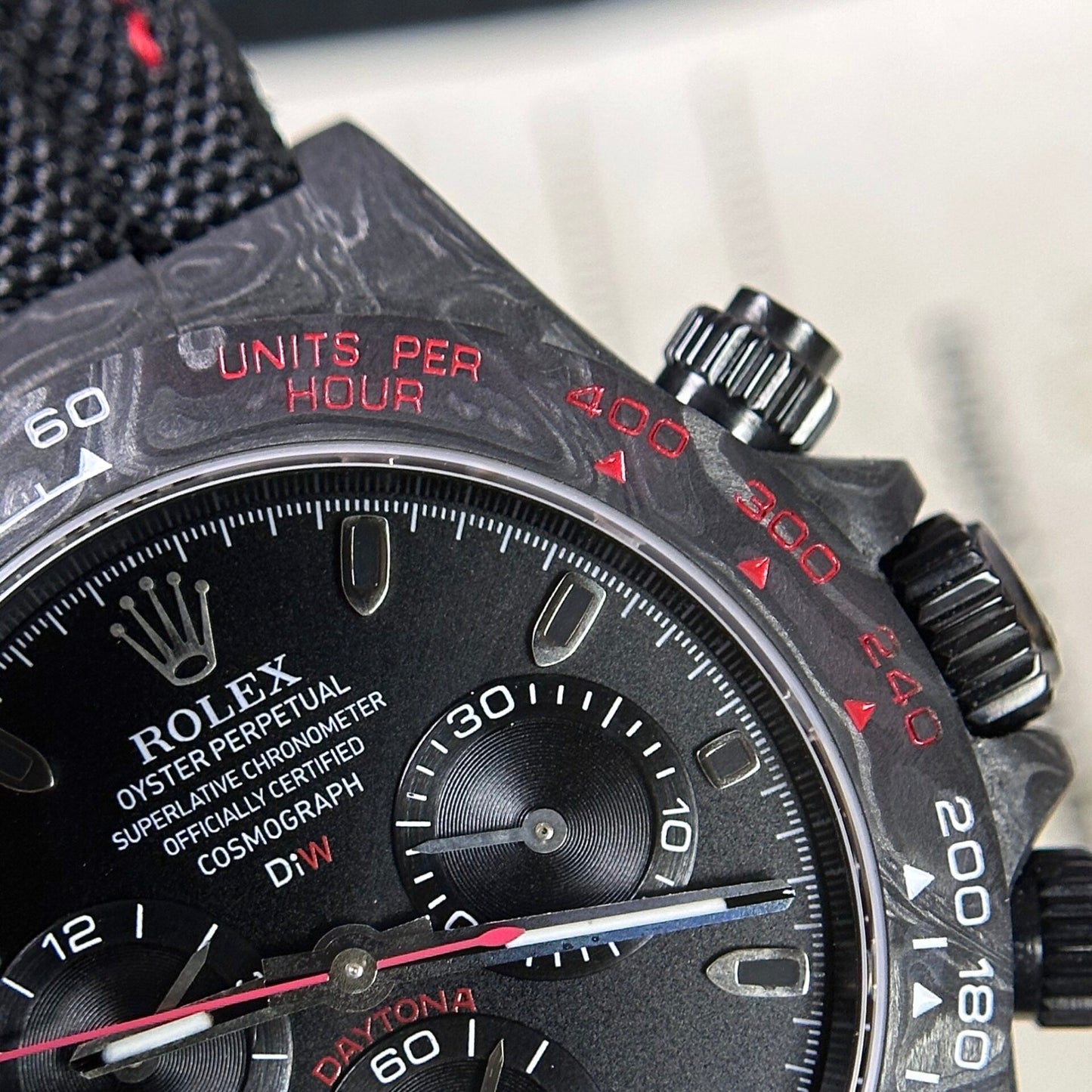 Rolex Daytona Diw Carbon Super Light Replica Watch 40mm