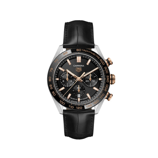 TAG Heuer Replica Watch Carrera Chronograph Automatic 44 mm Steel Gold & Ceramic(1:1 replica)