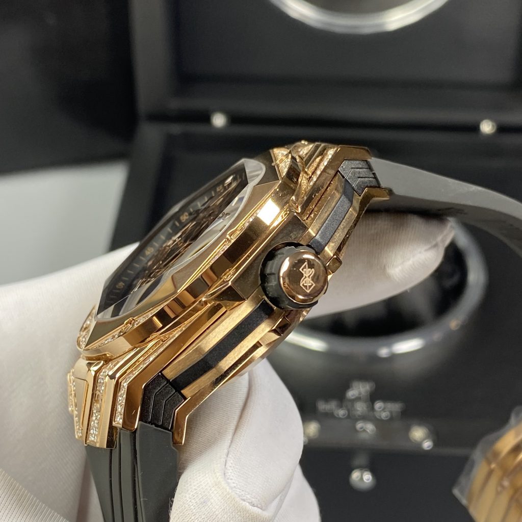 Hublot Fake Watch Big Bang Sang Bleu II King Gold HB Factory 44mm