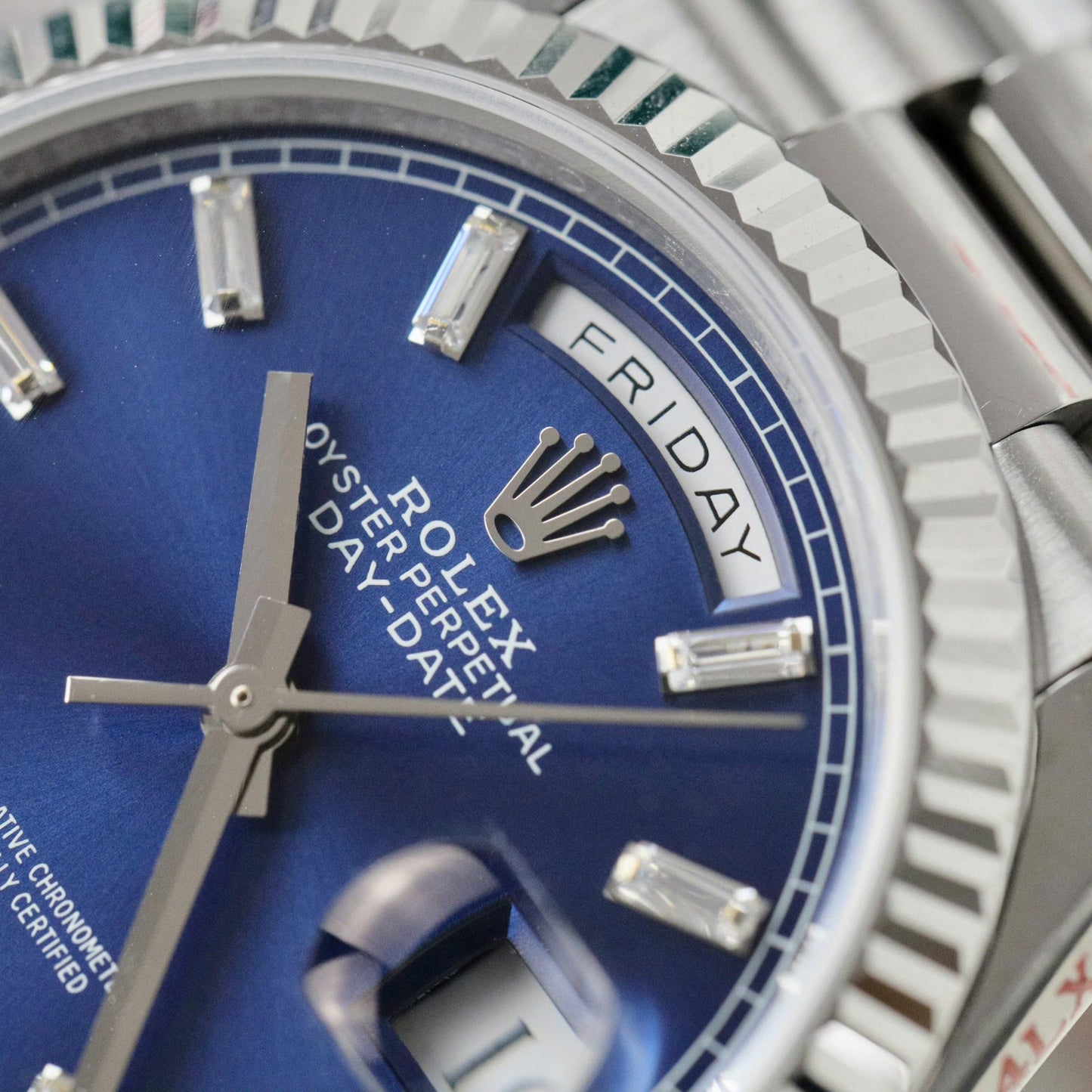 Rolex Day-Date 128236 Replica Watch Blue Dial Weight 158gram QF Factory 36mm