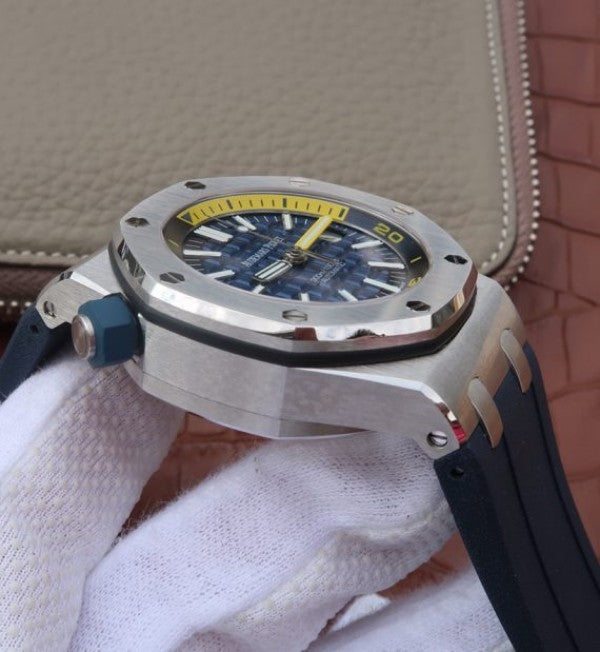 Replica Audemars Piguet JF Royal Oak Offshore Diver 2017 Blue 15710 Rubber Strap A3120