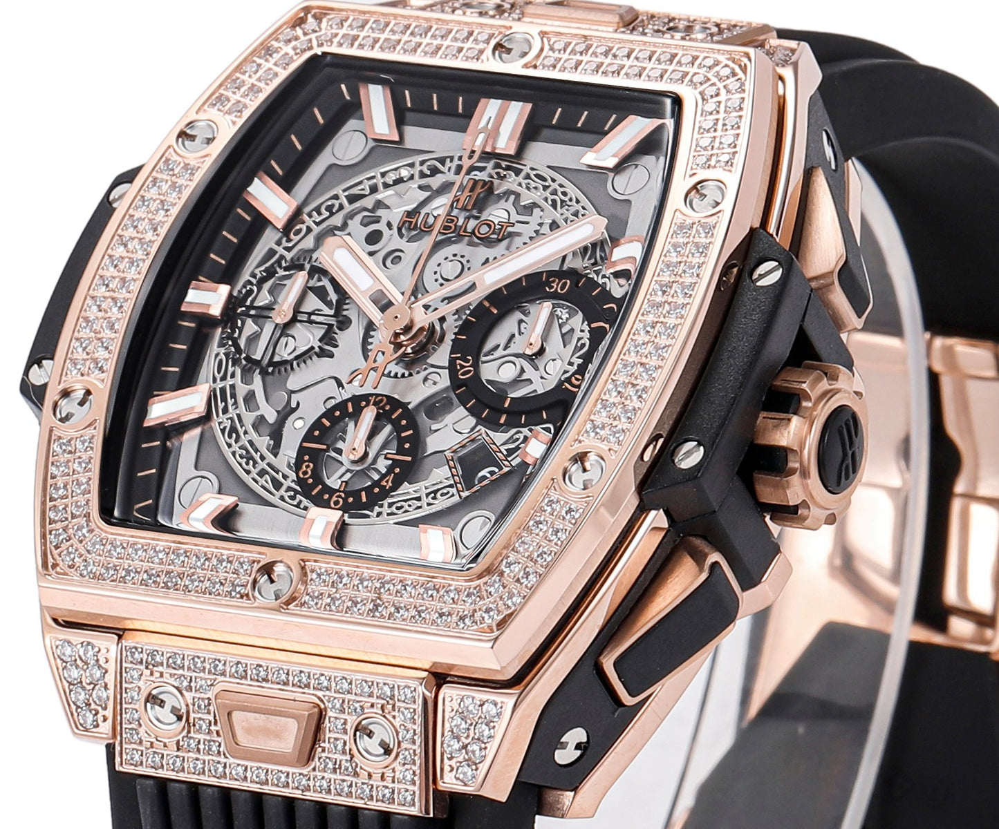 Hublot Spirit of Big Bang Textured Rubber Strap(1:1 replica)