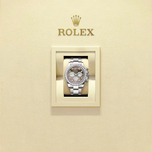 Rolex Cosmograph Daytona Oyster, 40 mm, white gold and diamondsReference 126579RBR(1:1 replica)
