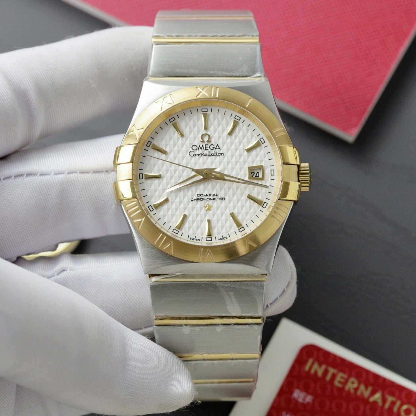 Omega Constellation Co-Axial Fake Watch Metal Wire 38mm