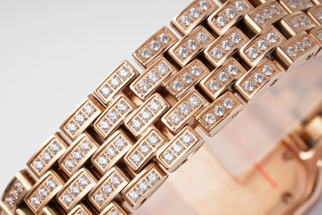 Cartier Cheetah Full of Diamonds Ladies' 37MM-Rose Gold(1:1 replica)