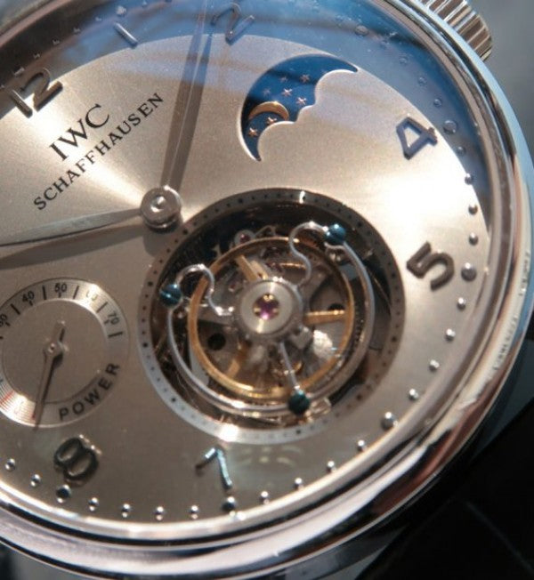 Replica IWC Portuguese Tourbillon Power Reserve Moonphase Gray Dial
