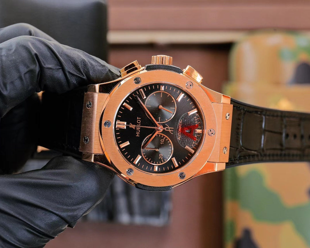Hublot Classic Fusion Chronograph Titanium Black Dial 45mm(1:1 replica)