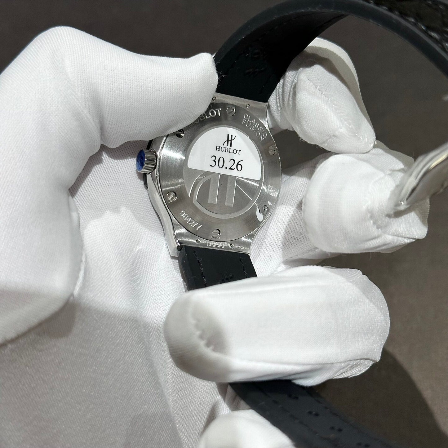 Hublot Classic Fusion Replica Watch With Full Moissanite Diamonds 33mm