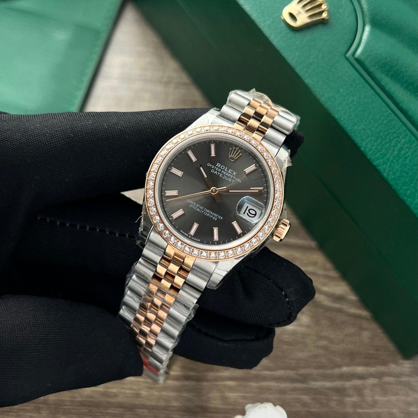 Rolex Datejust Fake Watches Womens Black Dial 31mm