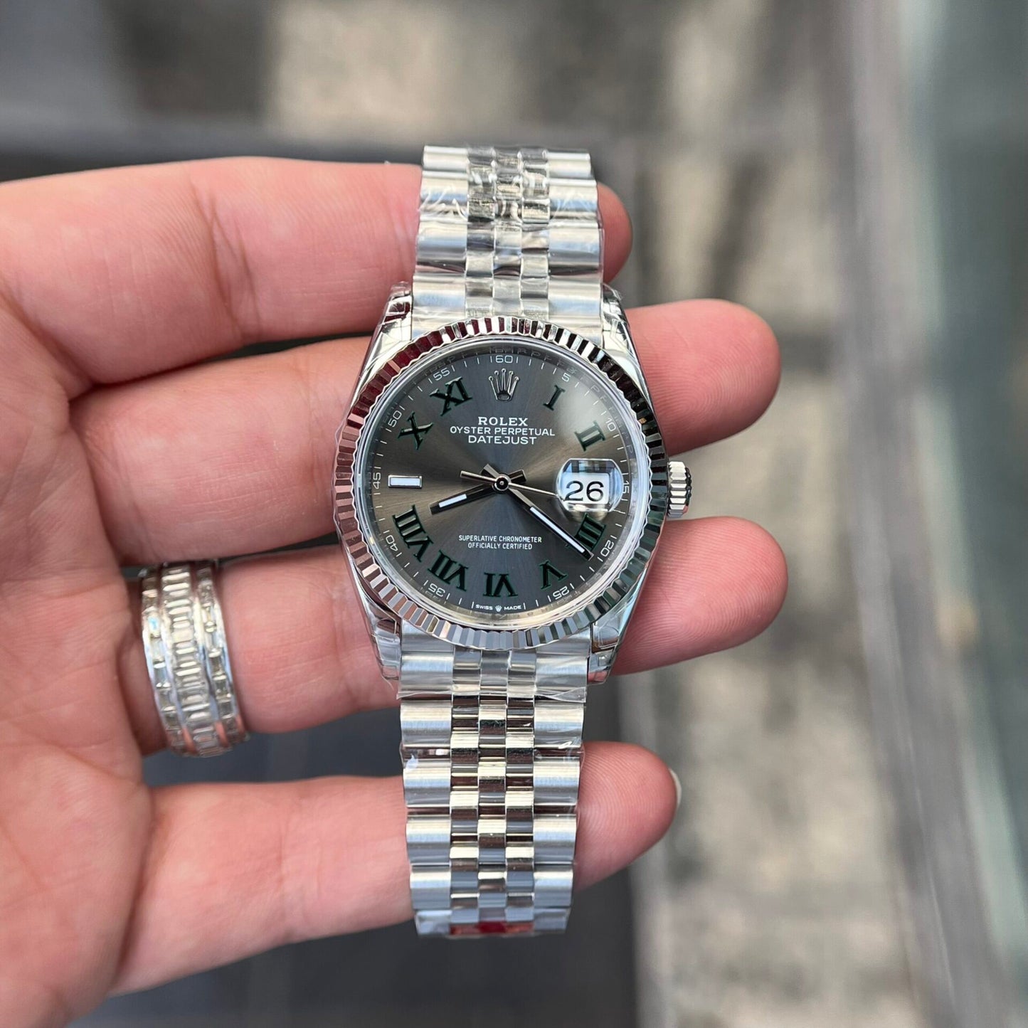 Rolex Datejust 126234 Wimbledon Dial Replica Watch VS Factory 36mm
