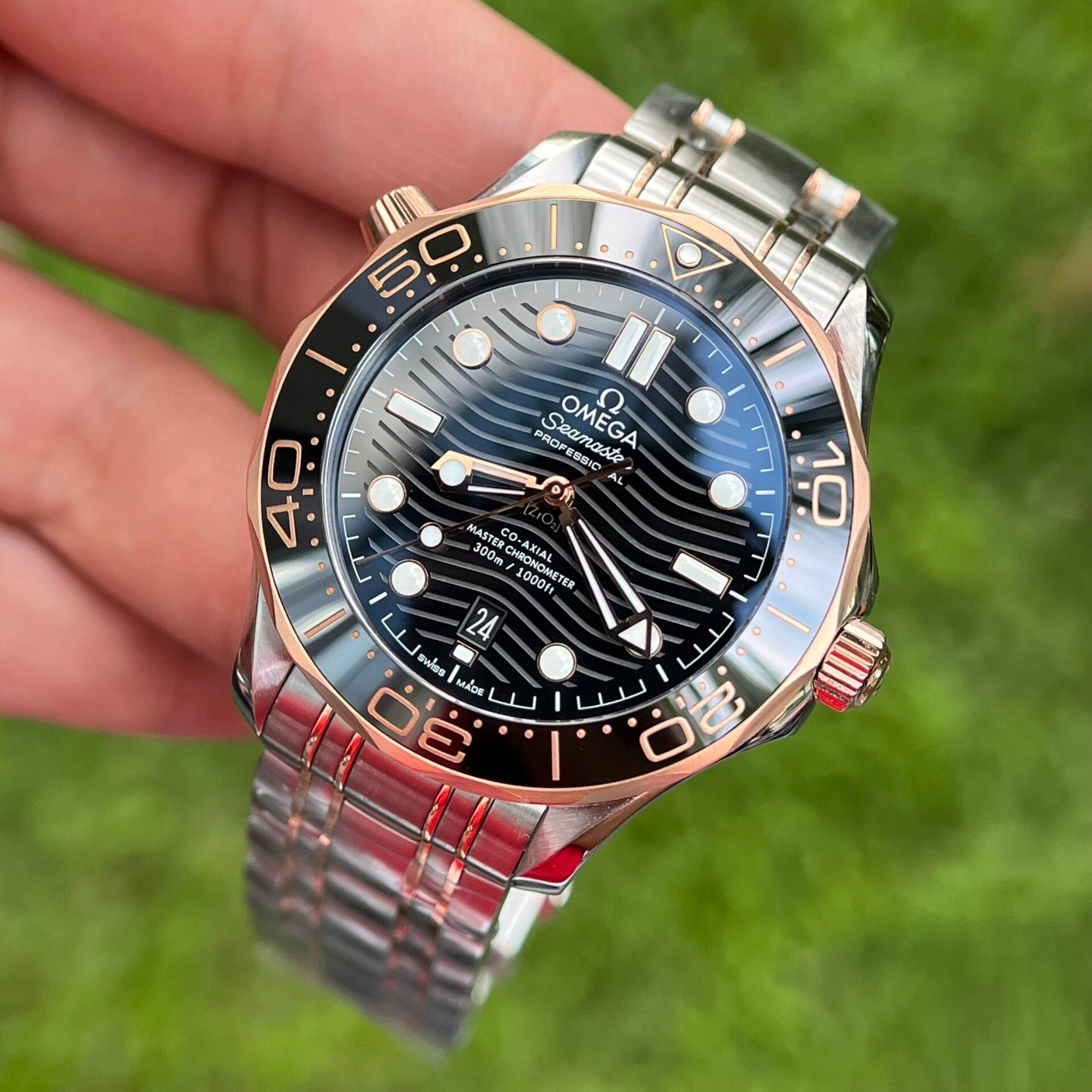Omega Replica Watch Seamaster Demi Rose Gold VS Factory 42mm