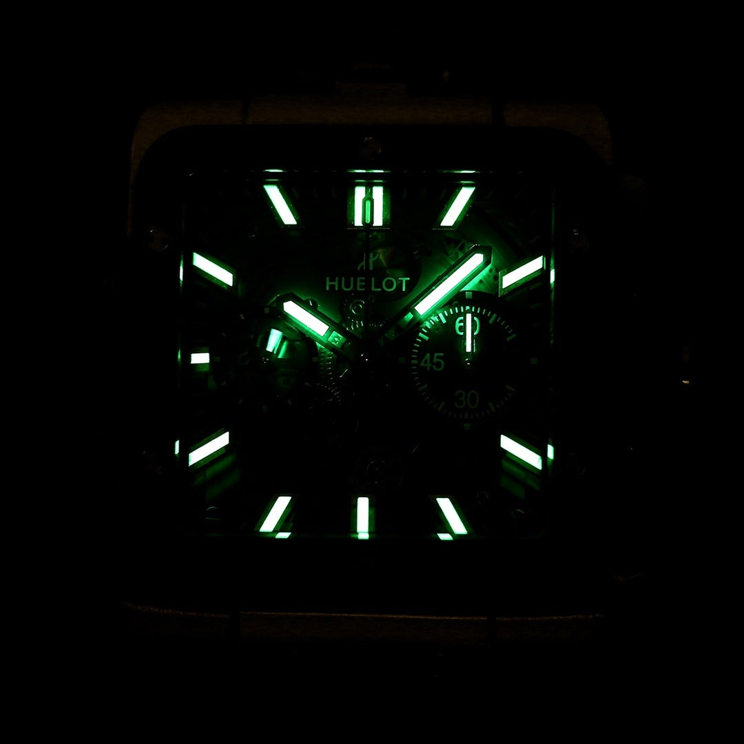 Hublot Big Bang, Square Bang Unico 42mm Textured Rubber Strap(1:1 replica)