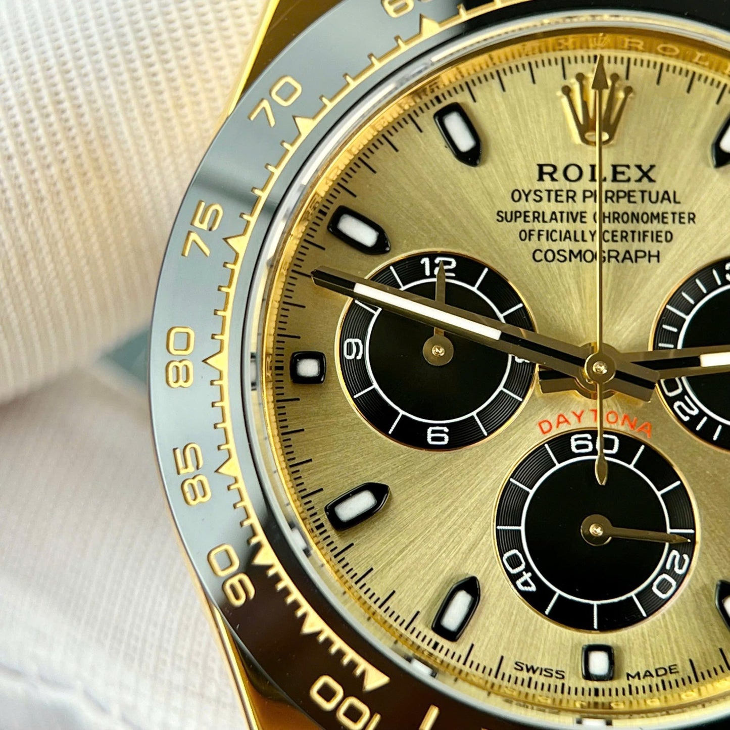 Rolex Daytona Best Replica Watch Gold Wrapped Custom 40mm