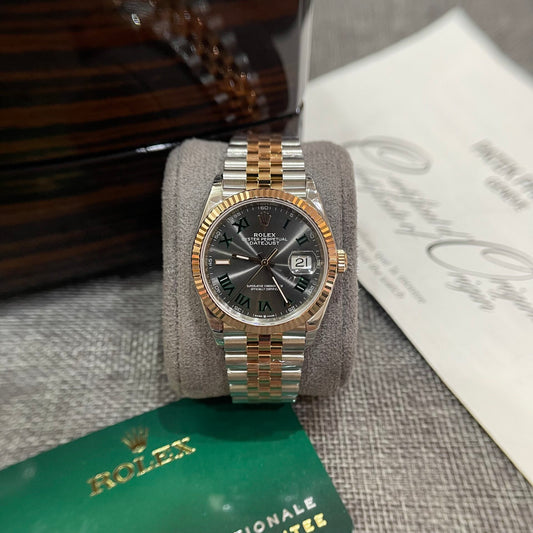 Rolex Replica 11 Watch DateJust 126231 Wimbledon Dial Demi Strap VS Factory 36mm
