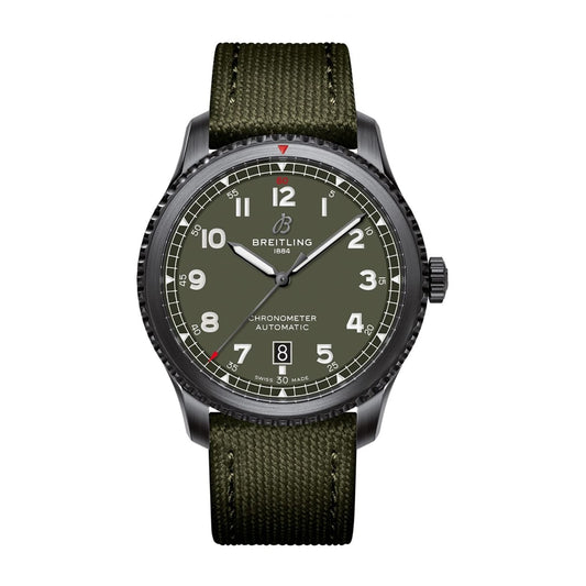 Fake Breitling Replica Watches AVIator 8 Automatic 41 Black Steel Curtiss Warhawk(1:1 replica)