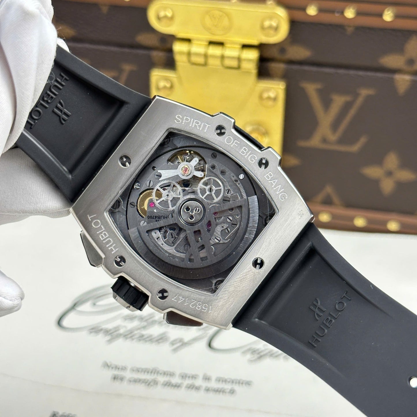Hublot Spirit Of Big Bang Titanium Replica 11 Watch Blue BBF Factory 42mm