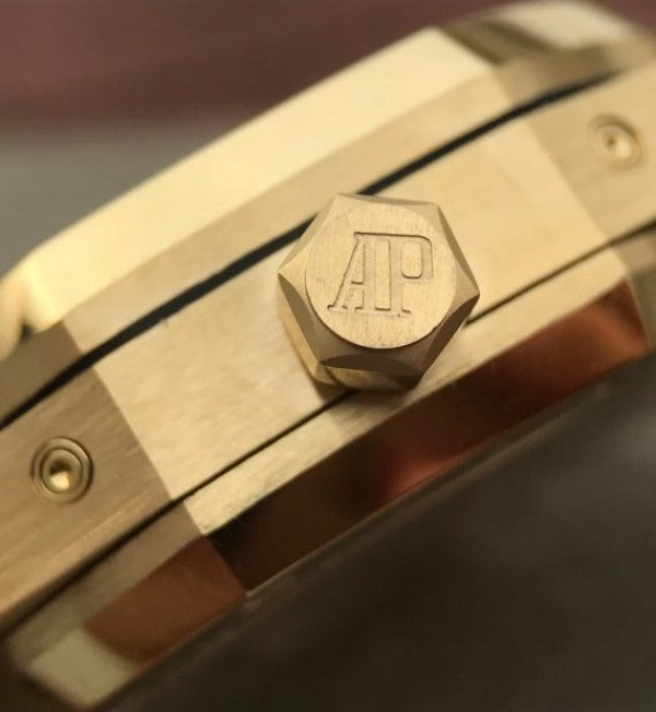Replica Audemars Piguet JF Royal Oak 41mm 26574 YG Blue Dial White Hand A5134