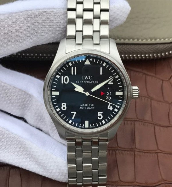 Replica IWC XF Mark XVII Black Dial SS Bracelet A2892