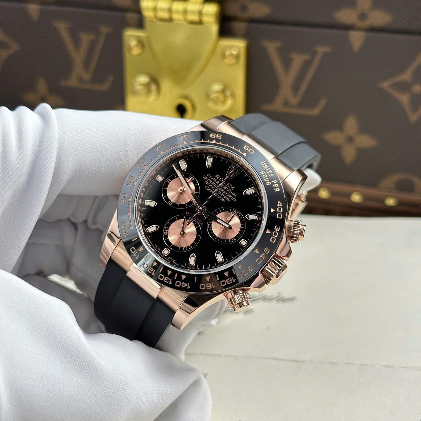 Rolex Cosmograph Daytona 116515LN Black Dial Replica 11 Watch Gold Wrapped 40mm