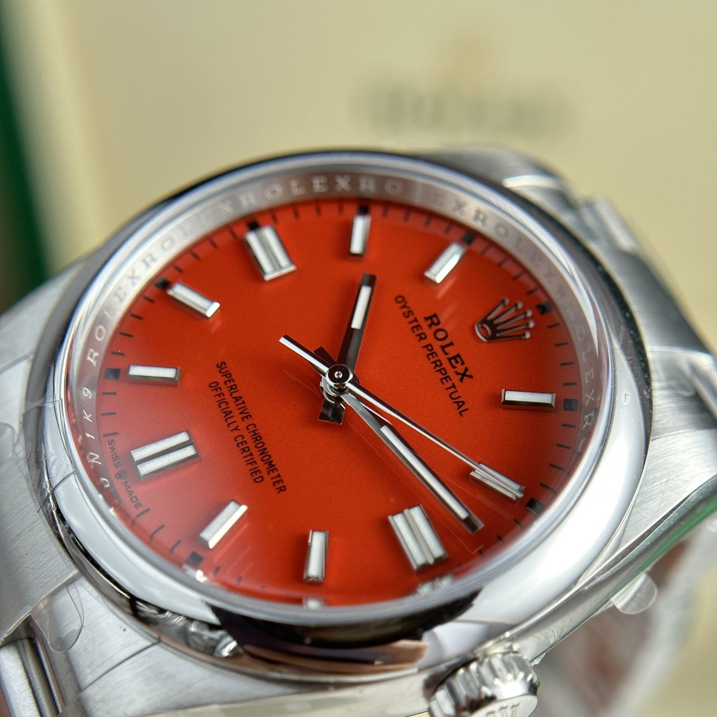 Rolex Replica Watch Oyster Perpetual 126000 Red Dial Clean Factory 36mm