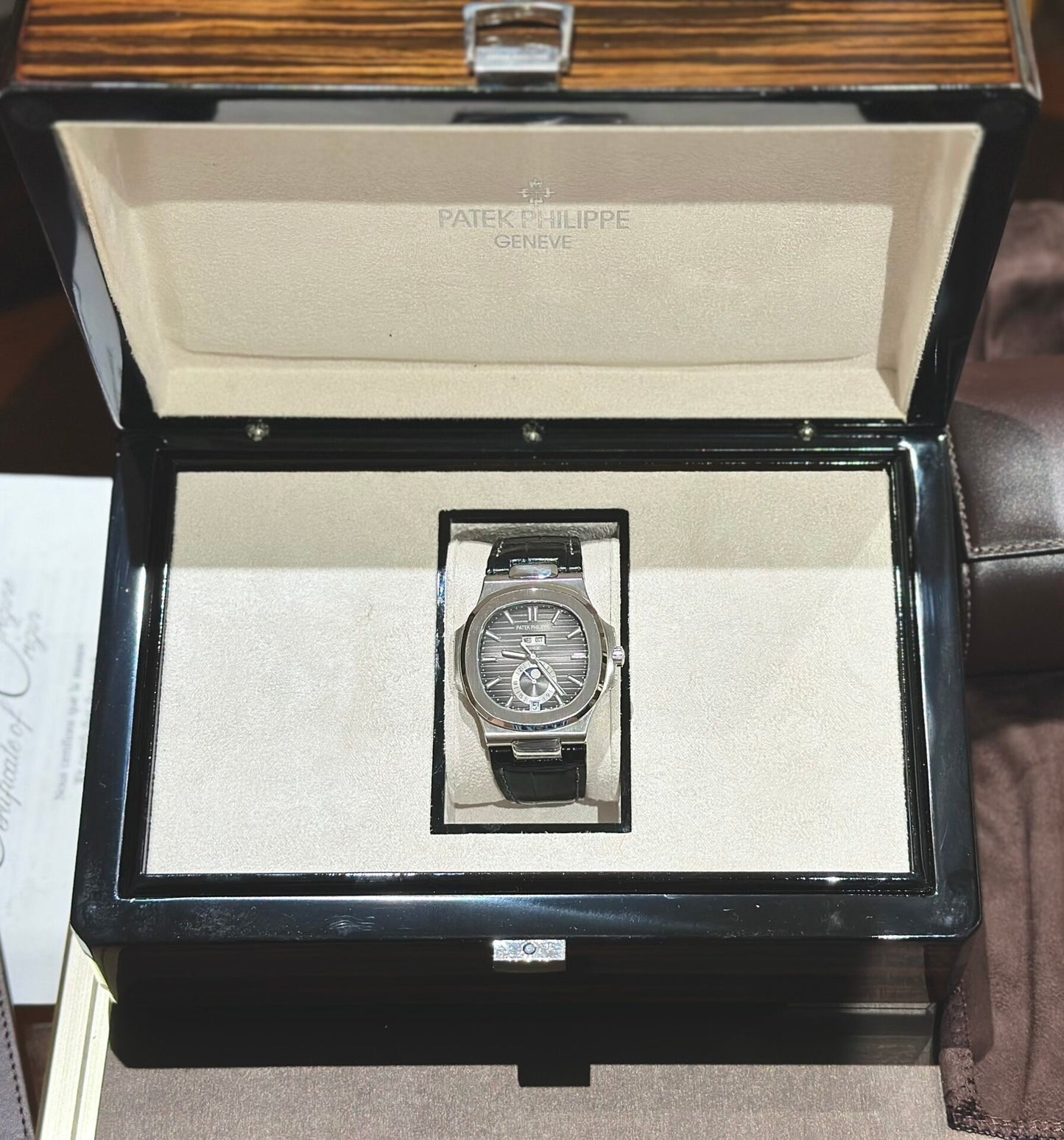 Patek Philippe Replica Watch Nautilus 5726G Gray Dial PPF Factory 40.5mm