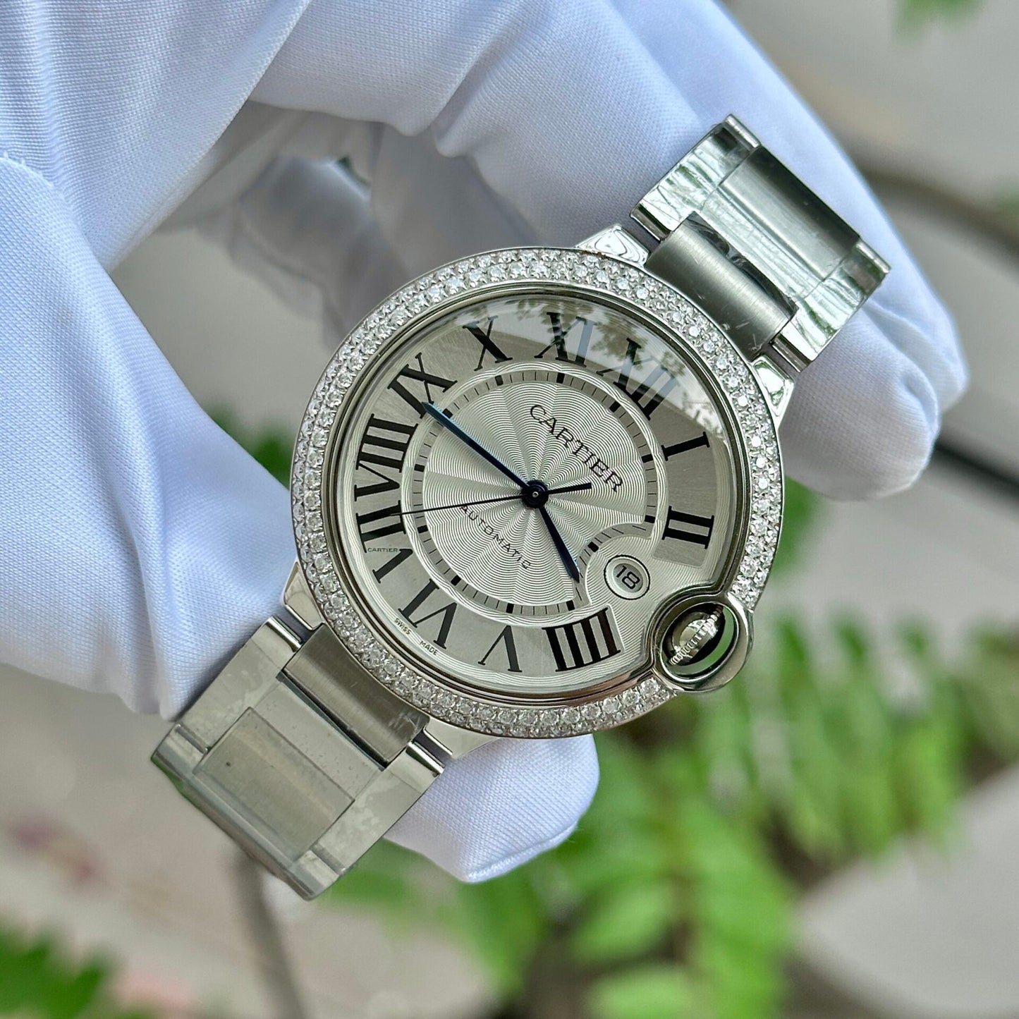 Cartier Replica 1:1 Watch Ballon Degrees With Moissanite Diamond Bezel 42mm