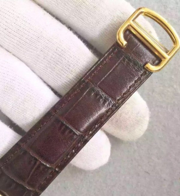Replica Cartier JF Ballon Bleu 42mm YG White Dial Leather Strap MIYOTA9015
