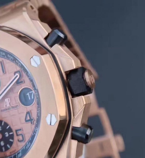Replica Audemars Piguet JF Royal Oak Offshore Gold Theme 26470OR RG Bracelet A3126