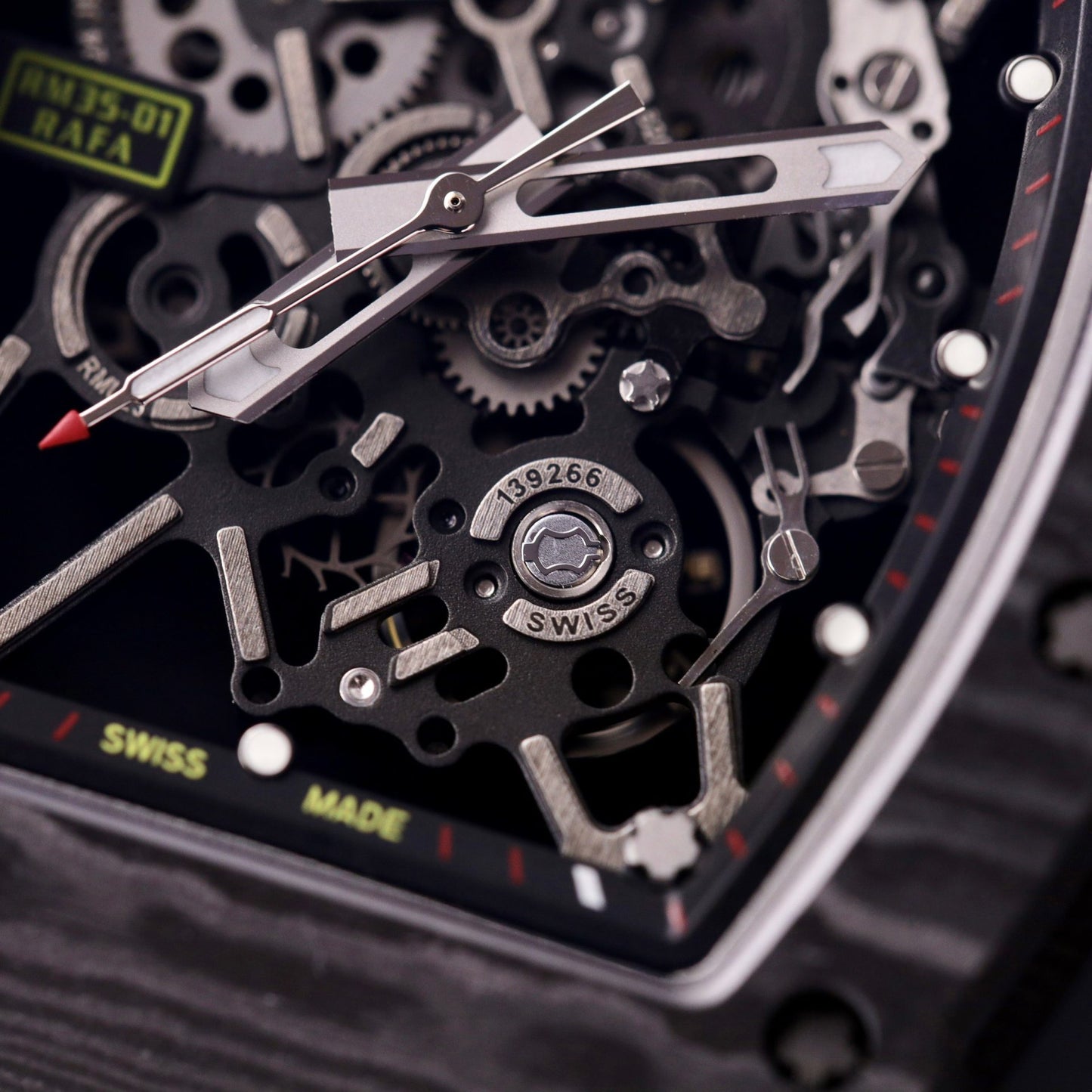 Richard Mille Replica Watch RM35-01 Carbon Rubber Strap BBR Factory 44mm
