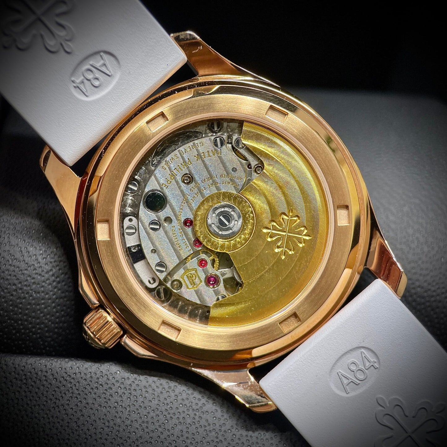 Patek Philippe Aquanaut 5072R Replica Watch White Rubber Strap PPF 35.6mm