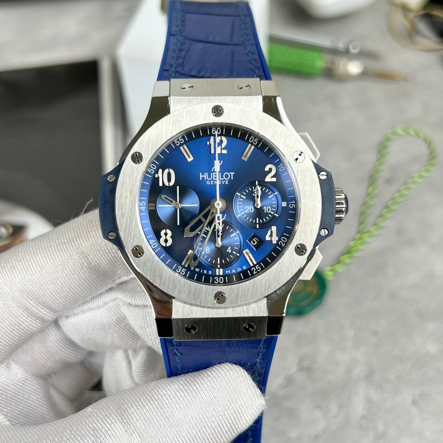 Hublot Replica 11 Watch Big Bang Chronograph Titanium Blue 44mm
