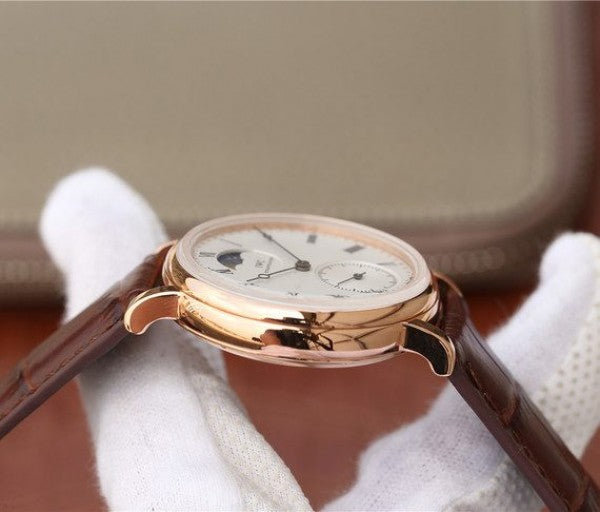 Replica IWC Vintage IW544803 White Dial RG Brown Leather Strap