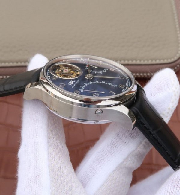 Replica IWC AZ Portuguese Tourbillon IW5046 Blue Dial