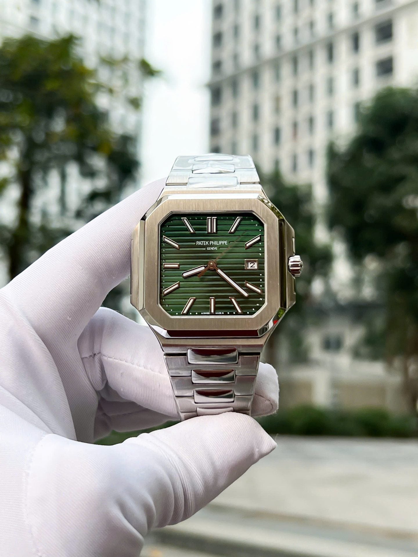 Patek Philippe Best Replica Watch Cubitus 5821 Green Dial 45mm